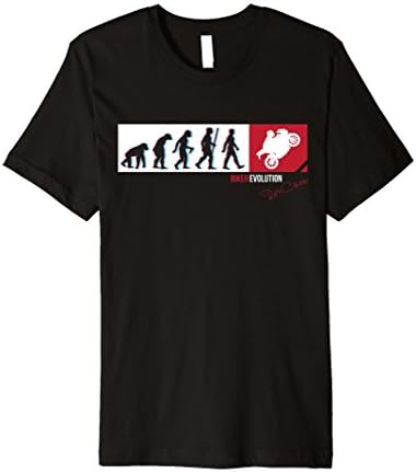 Mens Biker Evolution Motorcycle T-Shirt Large Black