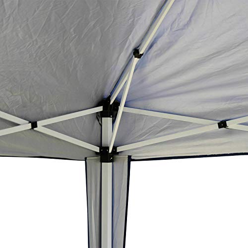 FDInspiration Blue 9.8x9.8 FT Pop Up Gazebo Canopy Party Tent Foldable Design Shelter Outdoor Sun Shade w/Storage Bag with Ebook - Thumbnail 5