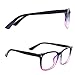 TIJN Blue Light Blocking Glasses Square Nerd Eyeglasses Frame Anti Blue Ray Computer Game Glasses (Purple Gradient Pink)