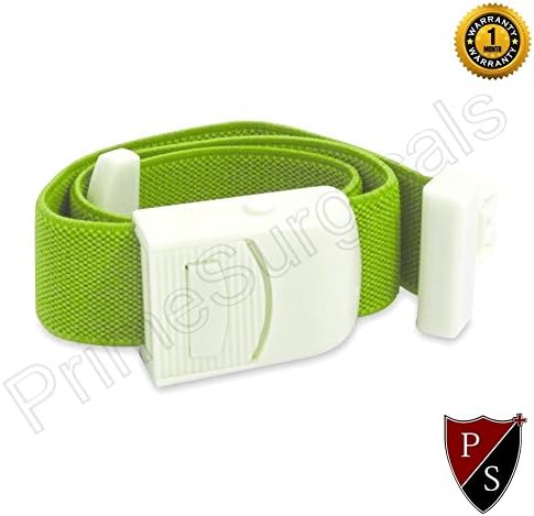 PrimeSurgicals Premium Tourniquet โข Green Color โข Pack of (10) with 31 days FREE EXCLUSIVE warranty