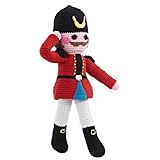 Pebble | Handmade Nutcracker | Crochet | Fair Trade | Pretend | Imaginative Play |Holiday | Machine Washable