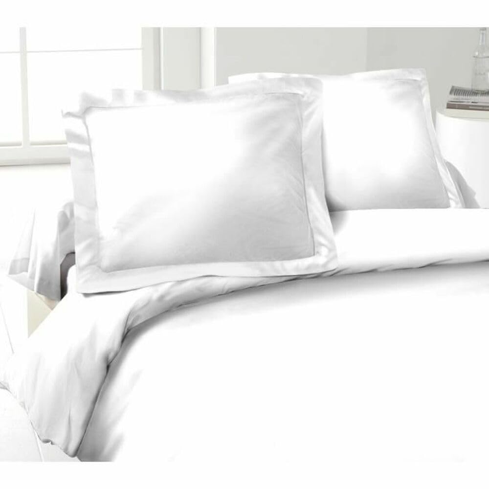 LOVELY HOME Set of 2 Pillowcases 100% Cotton 50 x 70 cm White