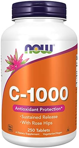 Now Supplements Vitamin C 1 000 With Rose Hips Sustained Release Antioxidant Protection 250 Tablets Health Personal Care Amazon Com
