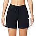 baleaf Women's Shorts Athletic Running Workout Casual Cotton Lounge Walking Sweat Yoga Jersey Pull On Shorts Pockets Black Size S