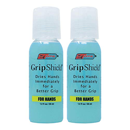 2Toms GripShield - Grip Enhancer, Keeps Hands Dry, 1 Ounce (2-Bottles)