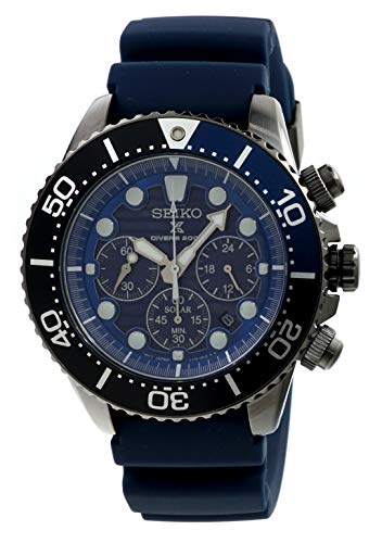 SEIKO Prospex Mens Save The Ocean Diver's 200m Chronograph Solar Sports Watch SSC701P1