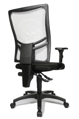 Topstar-NX40PGC9-Young-Line-Urban-10-Sedia-di-Design-Girevole-con-Schienale-Quadrato-in-Rete-Teschio-Nero-Bianco