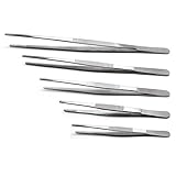 5-Piece Tweezer Set Dressing Thumb Serrated Forceps