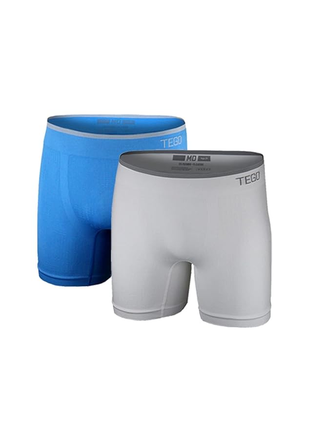 Buy TEGO Men's Polyamide, Polyester & Elastane Multicolor Boxers