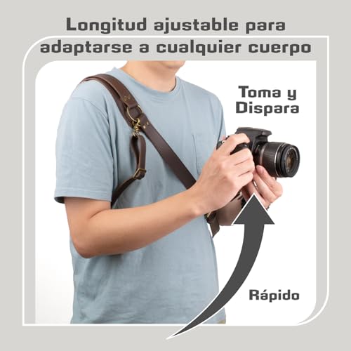 4J LEDR Camera Harness for One Camera,Leather Camera Strap,Shoulder Strap for Single Leather Harness,Camera Strap for Photographers,Leather Strap for DSLR/SLR