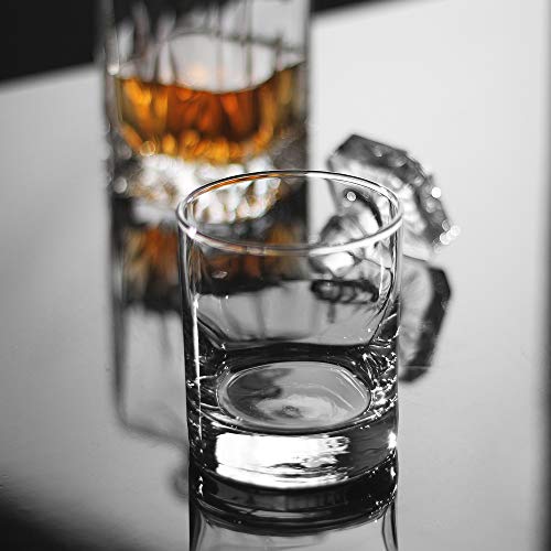 Whiskey-Gläser, Premium, 325 ml, Scotch-Gläser, 6 Stück, altmodische Whiskey-Gläser, perfekte Idee für Scotch-Liebhaber, Stil-Glaswaren für Bourbon-/Rum-Gläser, Bar-Whiskey-Gläser, transparent – Bild 5