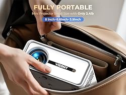 VIZONY Mini Projector with WiFi and