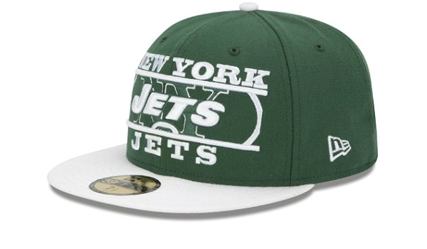 Amazon Com New Era New York Jets 5950 Zoom Fitted Size 7 Hat Cap Nfl Authentic New Sports Fan Beanies Clothing