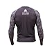 NEW! 10+ Styles - Anthem Athletics HELO-X Long Sleeve Rash Guard Compression Shirt - BJJ, MMA, Muay Thai - Black Hex With Grey - Medium