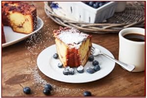 COFFEECAKES LARGE My Grandma's New England Blueberry Coffee Cake - 3.1 lb - Moist and Flavorful Coffee Cake - Maple Sweetened Cake for Special Occasions