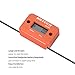 NKTECH NK-HS2 Inductive Hour Meter for Gas Engine Lawn Mover Marine ATV Motorcycle Boat Snowmobile Dirt Bike Outboard Motor Generator IP68 99999HRS Hourmeter (Orange)