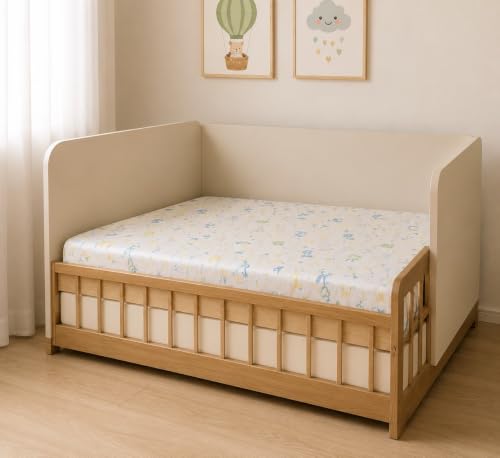 Colchão Berço Infantil D18 100x70x7cm Antialérgico Capa Algodão