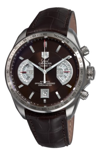 TAG Heuer Men's CAV511E.FC6231 Grand Carrera Chronograph Calibre 17 RS Brown Dial Watch