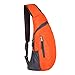 HOPSOOKEN Travel Lightweight Shoulder Backpack Sling Crossbody Bag Hiking Men Women (Orange)
