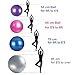 Ranbow Exercise Stability Ball, Anti Burst & Slip Yoga Balls, Perfect for Body Balance, Fitness Professional Grade Workout Equipment with Pump & Exercise Guide, 65cm L x 65cm W, 2200 lb, Blue