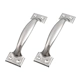 SODIAL(R) 2 x Silver Tone Stainless Steel Pull