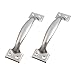 SODIAL(R) 2 x Silver Tone Stainless Steel Pull Handles Grips 6