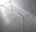 Clear Glass Narrow Console Table Behind Couch Table Narrow Entryway Table(43.3x13.8x29.5 inch)