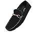 Amali Men’s Microfiber Slip-On Loafer with Chain Ornament, Comfortable Driving Moccasins, Style Ecker