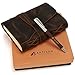 Leather Journal in Gift Box with Pen and Page Marker Artisan Notebook with Premium Lined Paper for Men & Women 7 X 5 Inches Perfect for Journaling Poetry Notebook Diary Makes a Great Gift.