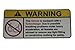 Vehicle Turbocharger No Bra, Warning decal, sticker