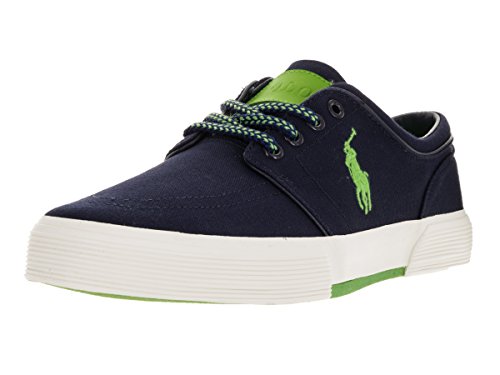 POLO RALPH LAURENMen's Faxon Low, Newport Navy/Ultra Lime, 9.5 M US