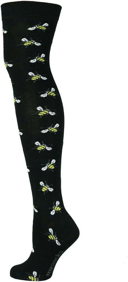 Mysocks Over the Knee Socks Flower Design