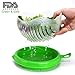WEBSUN 60 Seconds Salad Maker - Easy Fruit & Vegetable Cutter Bowl - Fast Fresh Salad Slicer