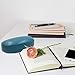 MyEyeglassCase Best Deal on Sunglasses/Eyeglasses Case | Many Colors | Medium Large | for Men & Women | Metal | Hard | Clam-shell | (AS113 Teal with Cleaning Cloth)