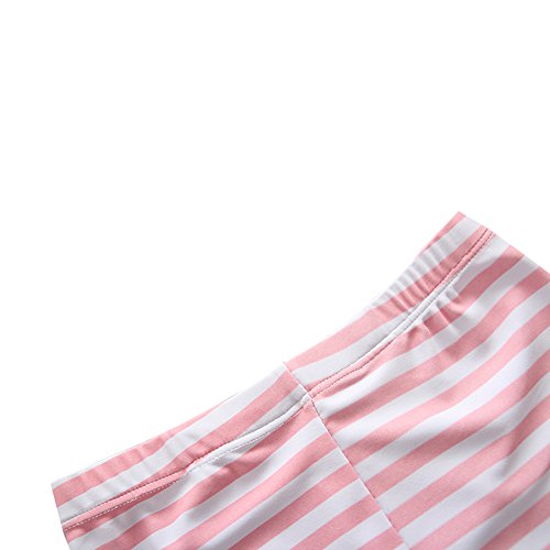 UV Sun Protective Baby Girls Swimsuit Long Sleeve Kids 3pcs Cactus Bathing Suit Rash Guards UPF 50+ Pink 3-4T