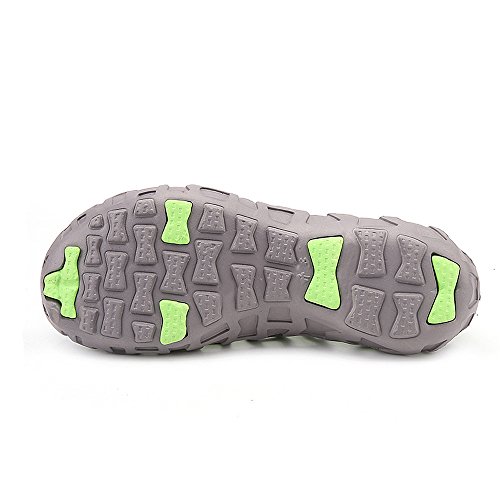 Clearance! Mens Womens Garden Clogs Summer Beach Sandals Breathable Hollow Out Quick-Dry Shower Water Shoes (Gray, US:7)