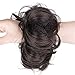 Scrunchy Scrunchie Updo Hairpiece Messy Hair Bun Extensions Chignons Hair Piece - Dark Brown.