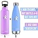 KollyKolla Vacuum Insulated Water Bottle Metal Water Bottles with Straw & Filter Hot & Cold Drinks Bottle Stainless Steel Thermoflask Leakproof Kids Sports Bottle 350ml/500ml/600ml/750ml
