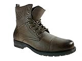 Polar Fox by D Aldo Men's 508009 Distressed Combat Boots