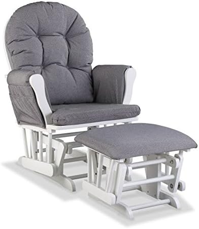 white glider and ottoman set