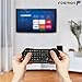 Fosmon Portable Lightweight Mini Wireless Bluetooth Keyboard Controller (QWERTY keypad) w/ Built-In Touchpad for Apple / Android / Windows Smartphones, Tablets, PS4, Laptop, Notebook – Black & Orangethumb 1