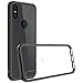 CoverON [ClearGuard Series] Motorola Moto One Case, Moto P30 Play Case, Slim Fit Phone Cover with Clear Hard Back and TPU Bumpers for Motorola One (P30 Play) - Clear with Black Rim