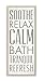 Stupell Home Décor Soothe Calm Relax Bath Bathroom Wall Plaque, 7 x 0.5 x 17, Proudly Made in USA