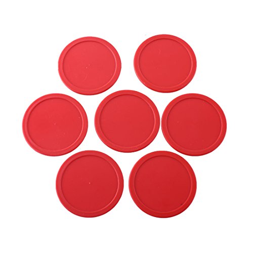 Goutoports No.1 Premium 8 Pack Air Hockey Pucks for Game Tables (Red)