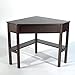Target Marketing Systems Ellen Corner Desk with One Drawer and One Storage Shelf, Espresso
