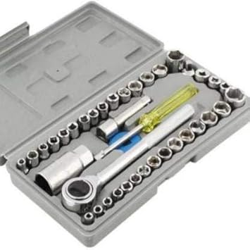 Metstyle VNEXX-40 Pc Screwdriver and Wrench Socket Tool Kit Set (Pack of 40)