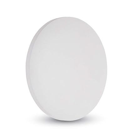 V-TAC 6W Dekorative LED runde Wandleuchte Backlit Wasserfest, Weiß Druckguss-Aluminium Gehäuse IP65 – Sensorkompatibel modern