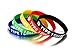 MPRAINBOW MP 5 Pcs Silicone Rubber TYPE 1 DIABETES Medical Alert ID Wristband Emergency Bracelet,5 Colors