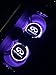 Sunauto Car Logo LED Cup Pad led cup coaster USB Charging Mat Luminescent Cup Pad LED Mat Interior Atmosphere Lamp Decoration Light (Infiniti)