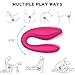Clitoral G-spot Couples Vibrator - Adorime Wireless Anal Clitoris Stimulator, Waterproof Vaginal Massager with 10 Powerful Vibrating Modes, Rechargeable Adult Sex Toys for Women Masturbation(Pink)